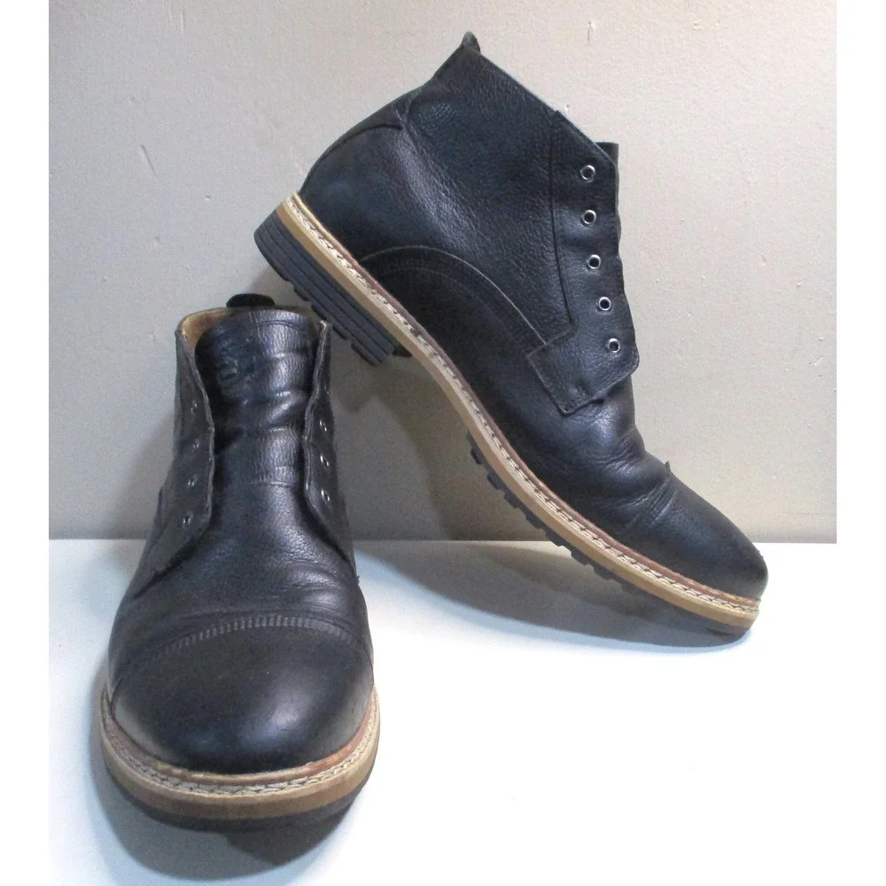 Timberland Mens Earthkeepers Stormbuck Chukka Boots Blk Lthr 10.5 5635R NO Laces